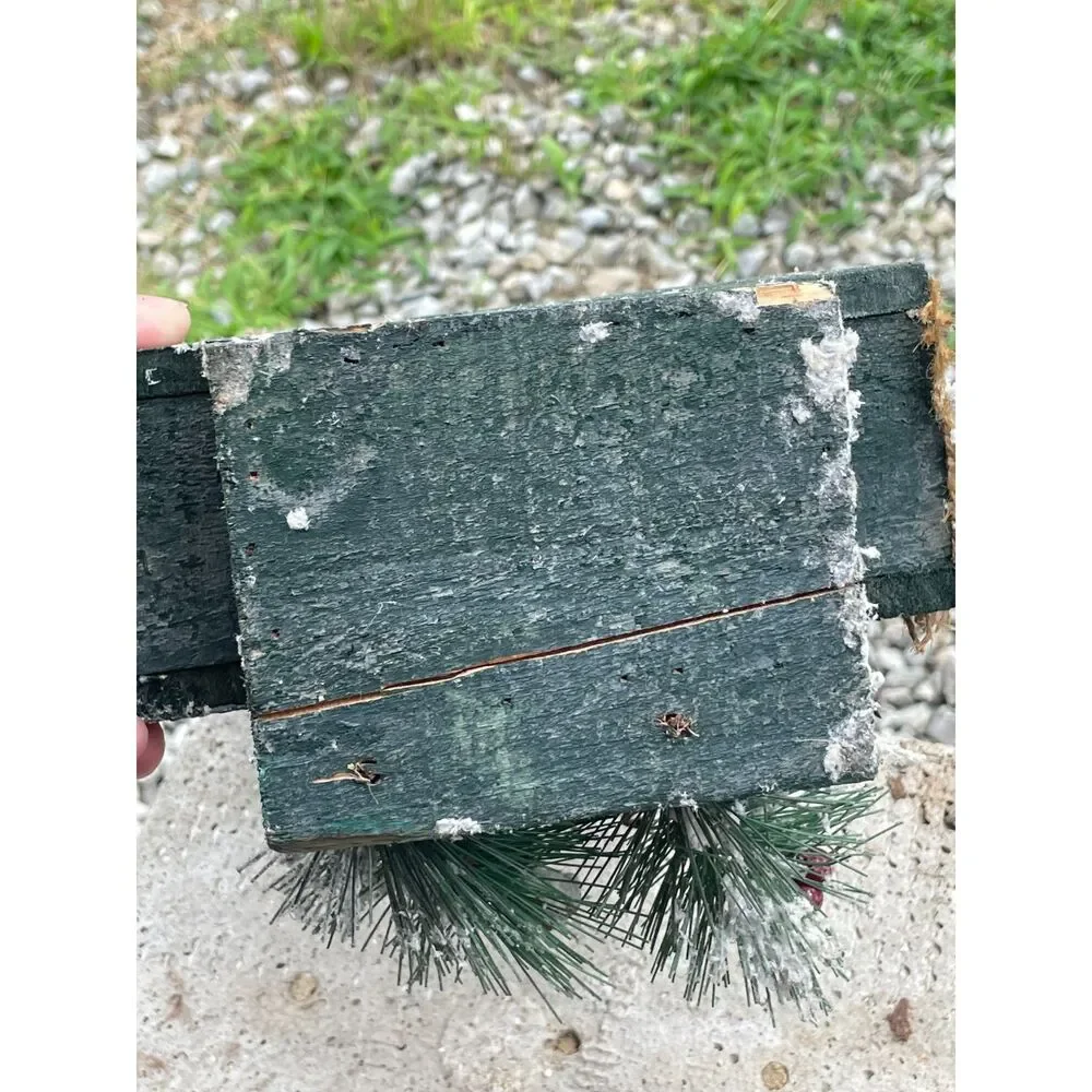 Primitive Rustic Christmas Tree Birdhouse 18